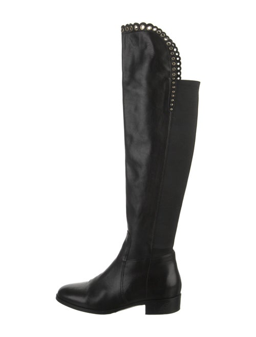 L.K. Bennett Leather Scalloped Accent Boots