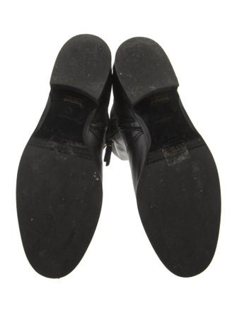 L.K. Bennett Leather Scalloped Accent Boots