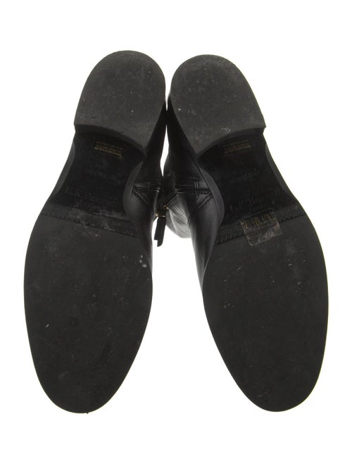 L.K. Bennett Leather Scalloped Accent Boots