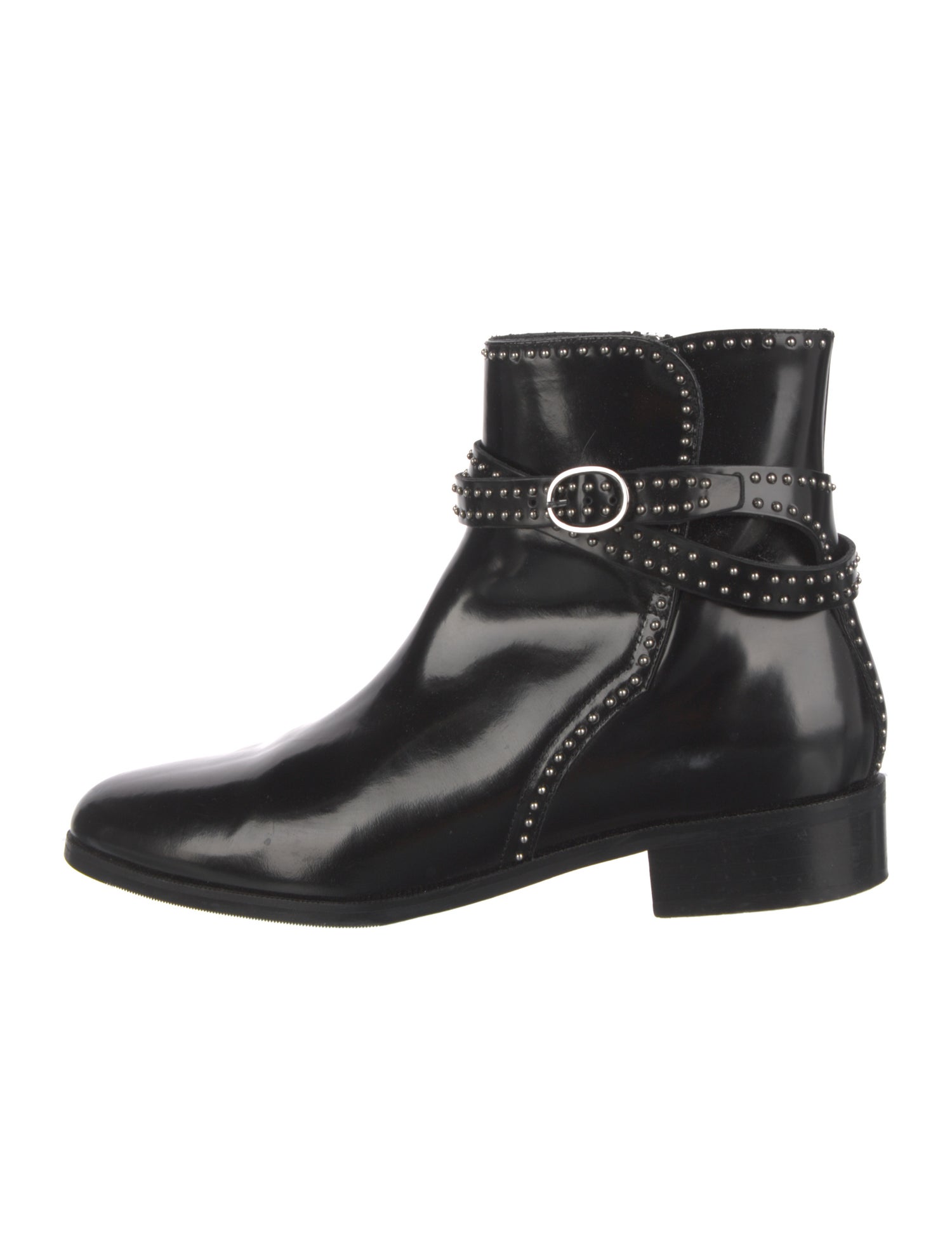 L.K. Bennett Leather Studded Accents Boots