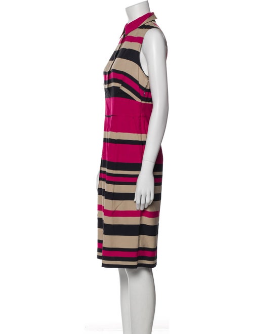 L.K. Bennett Striped Midi Length Dress