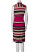 L.K. Bennett Striped Midi Length Dress