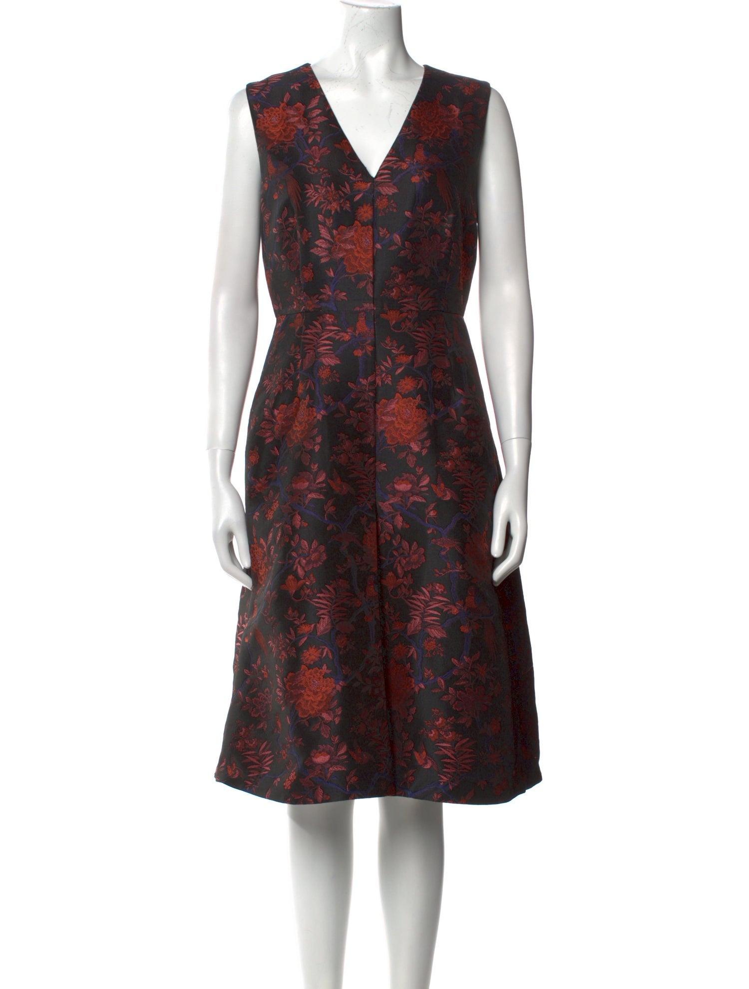 L.K. Bennett Floral Print Midi Length Dress