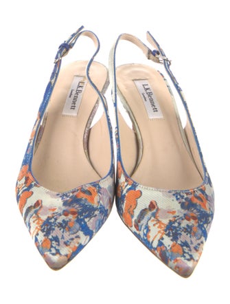 L.K. Bennett Floral Print Slingback Pumps