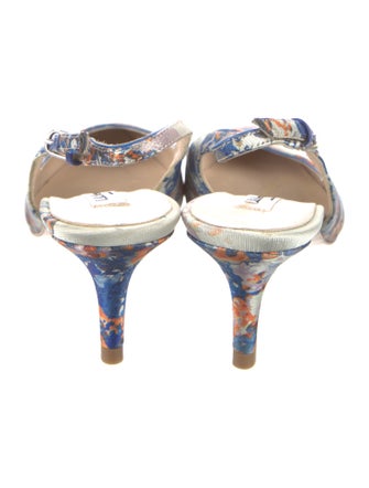 L.K. Bennett Floral Print Slingback Pumps