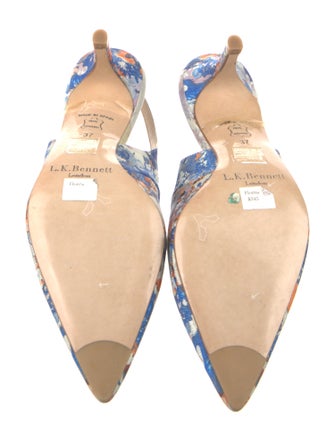 L.K. Bennett Floral Print Slingback Pumps
