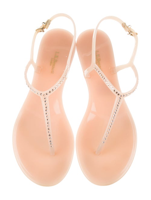 L.K. Bennett Studded Accents T-Strap Sandals