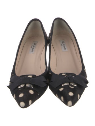 L.K. Bennett Ponyhair Polka Dot Print Pumps