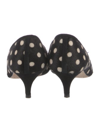 L.K. Bennett Ponyhair Polka Dot Print Pumps