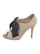 L.K. Bennett Suede Bow Accents Sandals