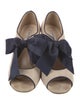 L.K. Bennett Suede Bow Accents Sandals