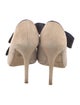 L.K. Bennett Suede Bow Accents Sandals