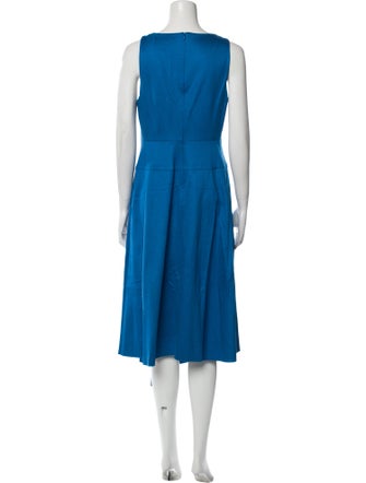 L.K. Bennett Scoop Neck Long Dress