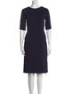L.K. Bennett Crew Neck Knee-Length Dress