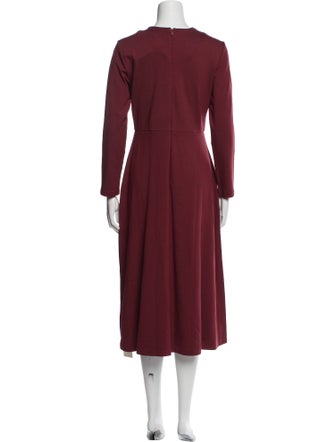 L.K. Bennett Crew Neck Midi Length Dress