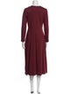 L.K. Bennett Crew Neck Midi Length Dress