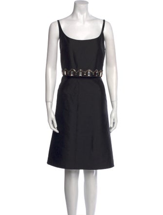 L.K. Bennett Scoop Neck Mini Dress