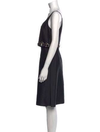 L.K. Bennett Scoop Neck Mini Dress