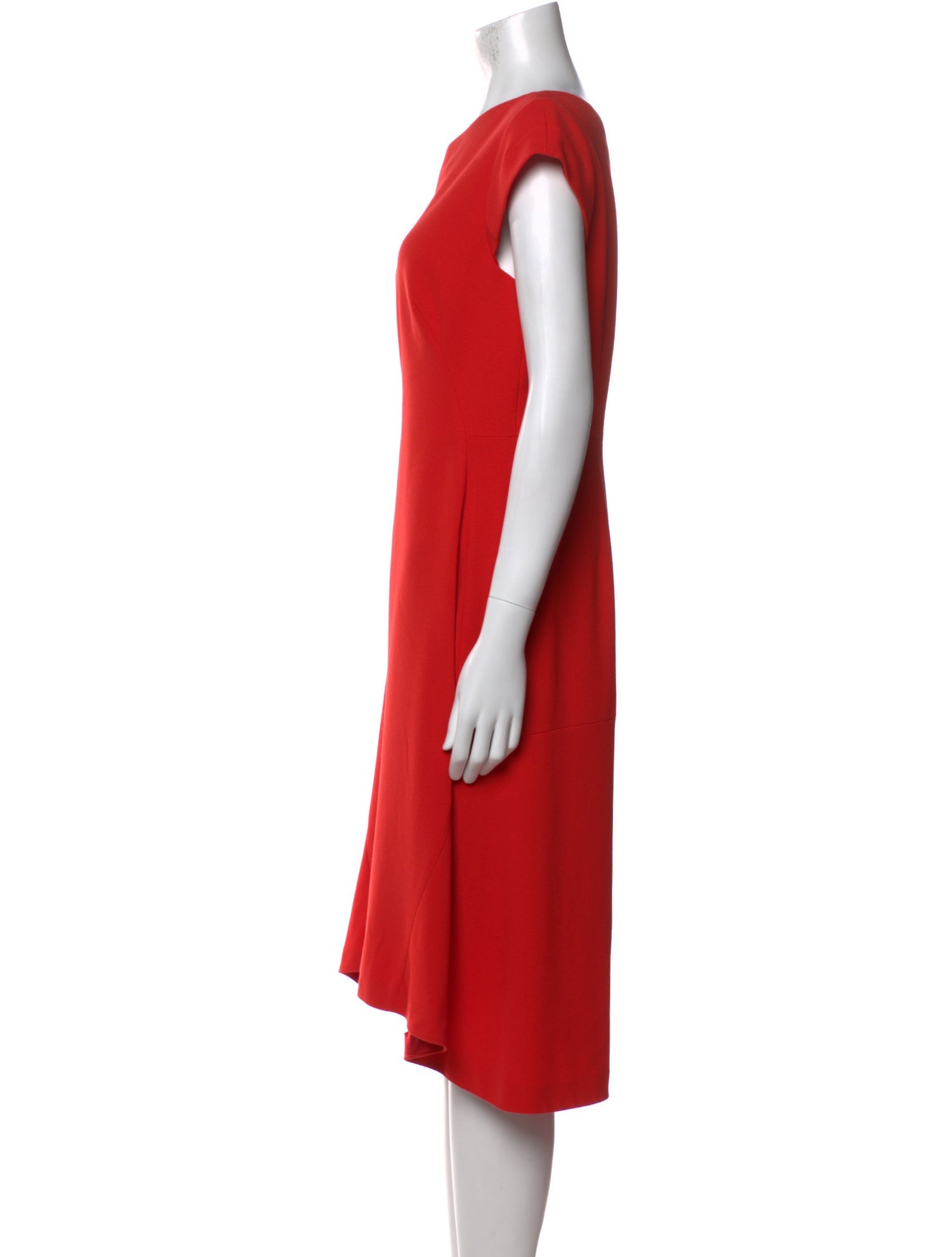 L.K. Bennett One-Shoulder Midi Length Dress
