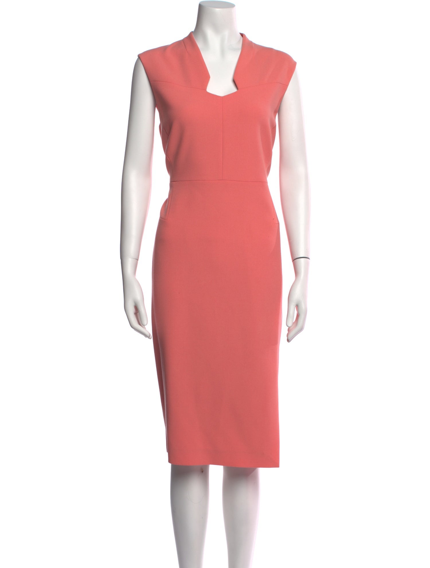 L.K. Bennett V-Neck Midi Length Dress w/ Tags