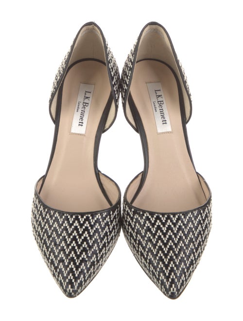 L.K. Bennett Leather Printed D'Orsay Pumps