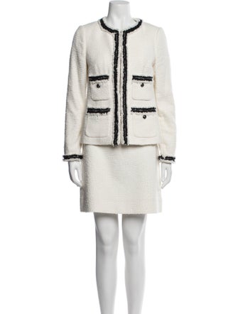 L.K. Bennett Raw-Edge Trim Skirt Set