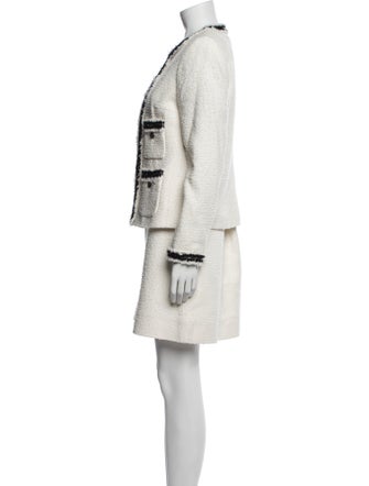 L.K. Bennett Raw-Edge Trim Skirt Set