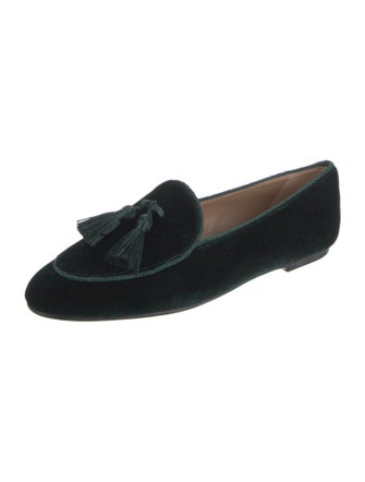 L.K. Bennett Velvet Loafers