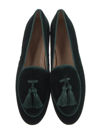 L.K. Bennett Velvet Loafers