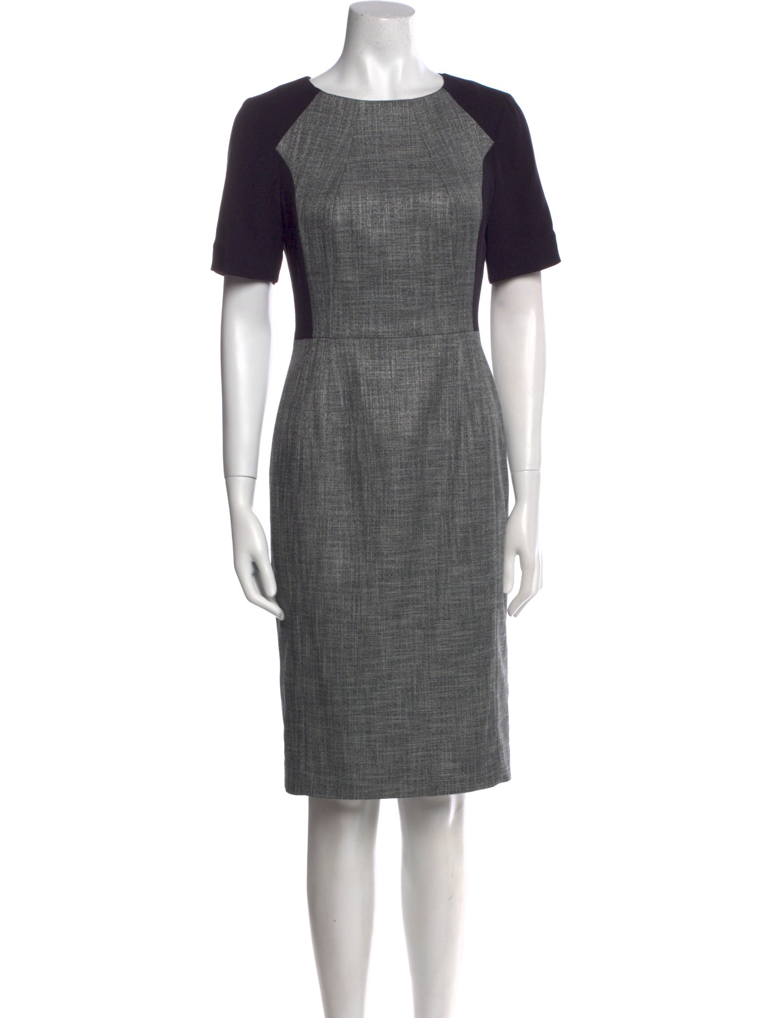 L.K. Bennett Bateau Neckline Knee-Length Dress