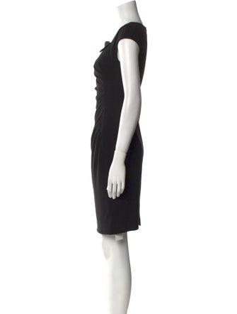 L.K. Bennett Scoop Neck Knee-Length Dress