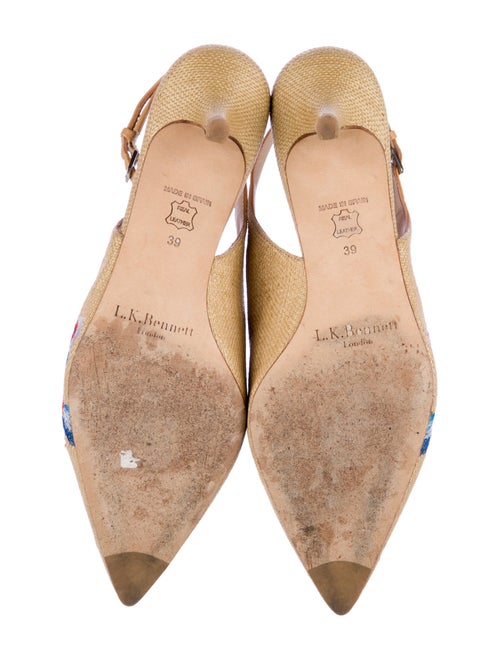 L.K. Bennett Tweed Patterned Slingback Pumps