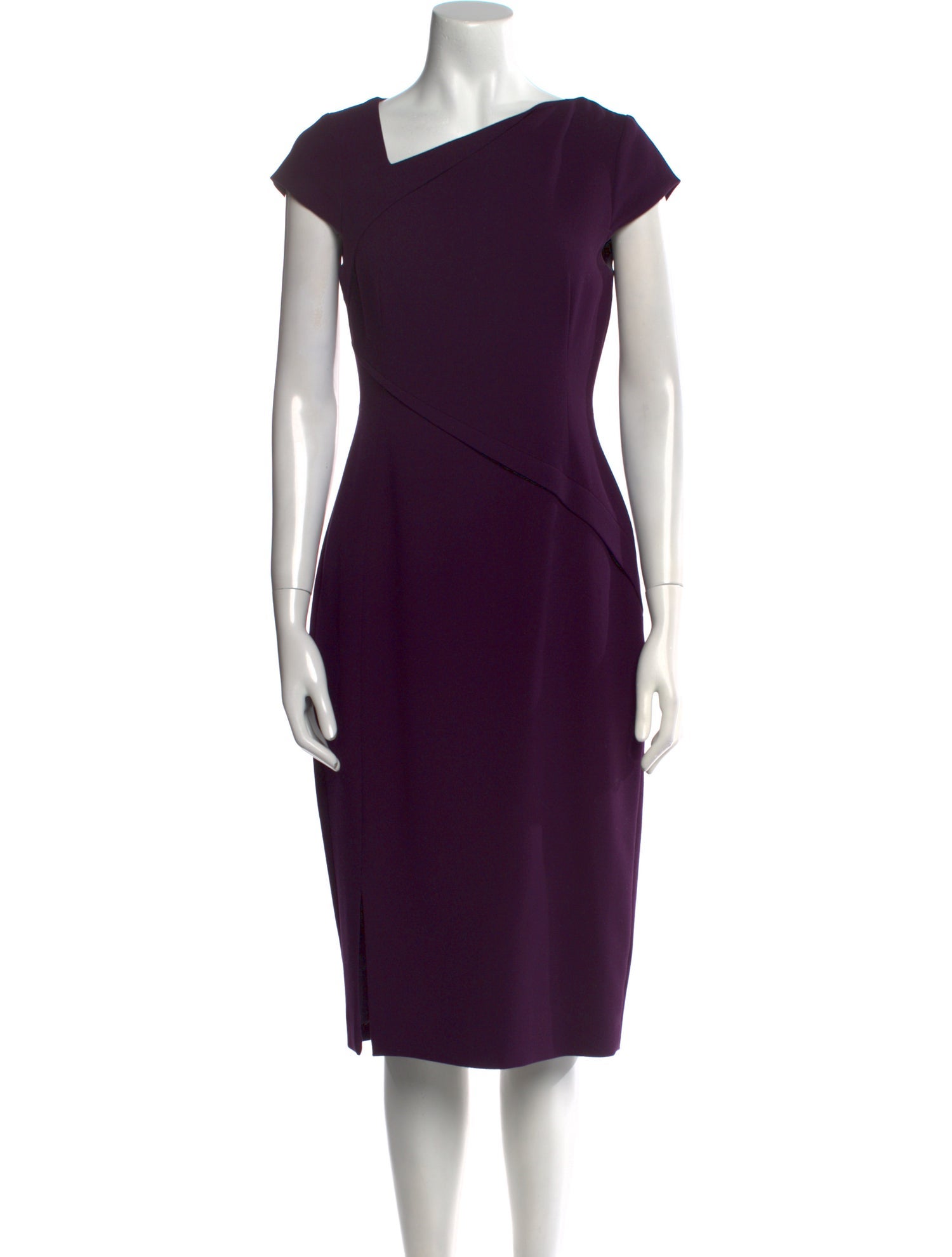 L.K. Bennett One-Shoulder Midi Length Dress