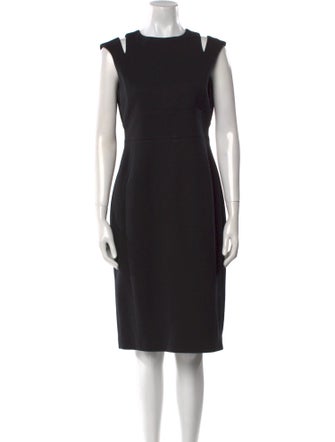 L.K. Bennett Bateau Neckline Knee-Length Dress