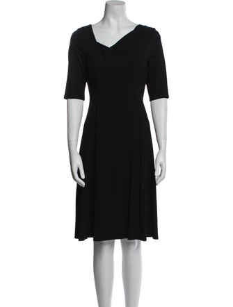 L.K. Bennett V-Neck Knee-Length Dress