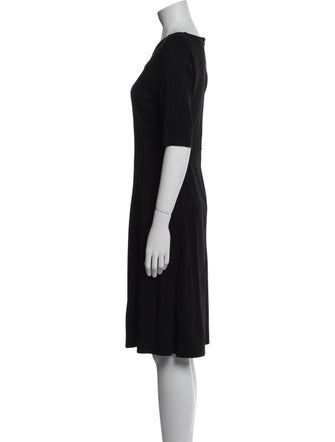 L.K. Bennett V-Neck Knee-Length Dress