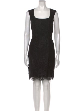 L.K. Bennett Lace Pattern Knee-Length Dress