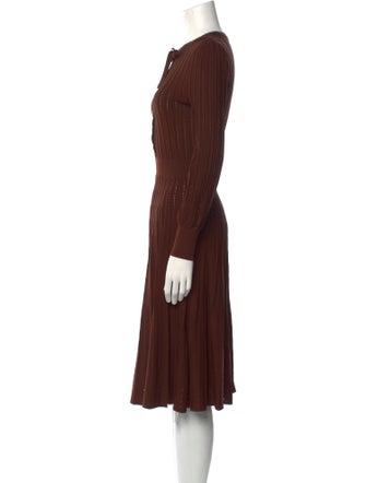 L.K. Bennett Crew Neck Midi Length Dress