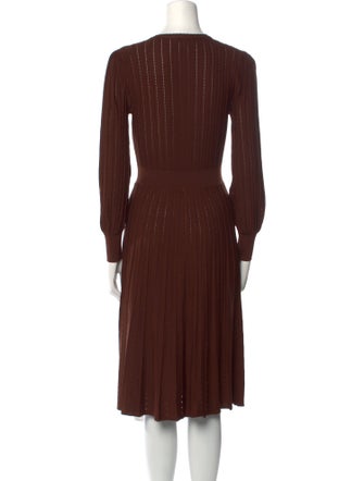 L.K. Bennett Crew Neck Midi Length Dress