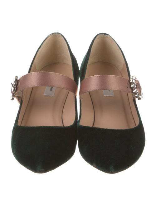 L.K. Bennett Velvet Crystal Embellishments Pumps