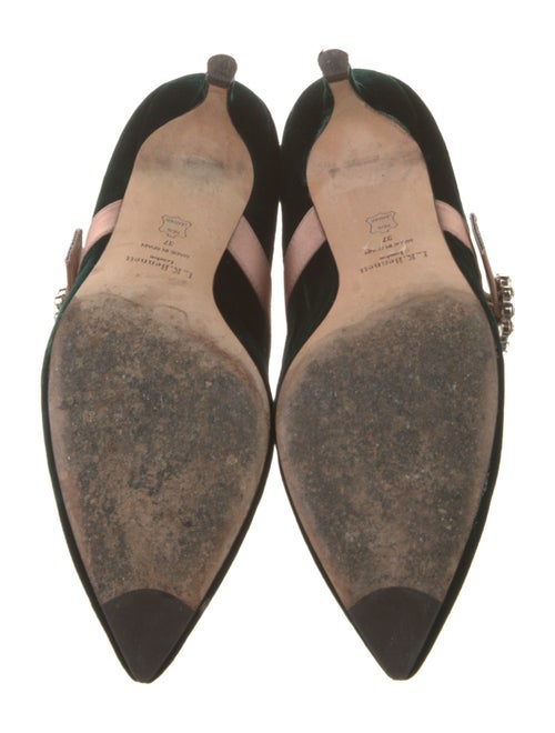L.K. Bennett Velvet Crystal Embellishments Pumps