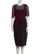 L.K. Bennett Virgin Wool Midi Length Dress