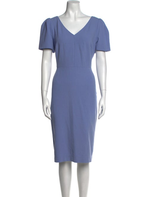 L.K. Bennett V-Neck Knee-Length Dress