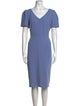 L.K. Bennett V-Neck Knee-Length Dress