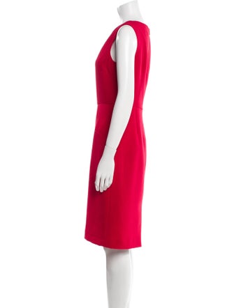 L.K. Bennett V-Neck Knee-Length Dress