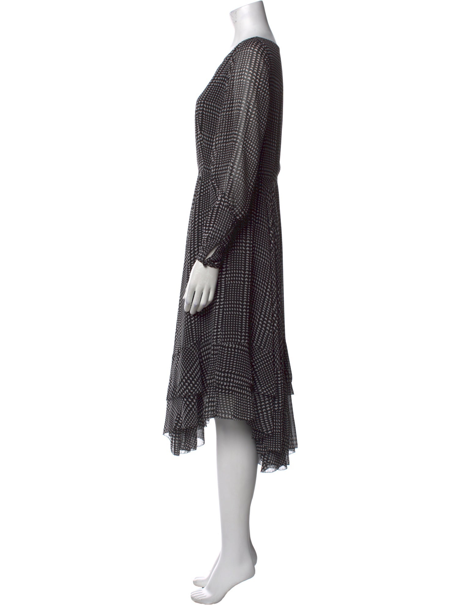 L.K. Bennett Printed Midi Length Dress