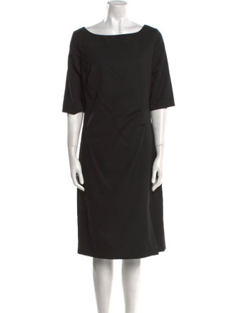 L.K. Bennett Bateau Neckline Midi Length Dress