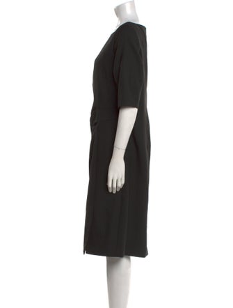 L.K. Bennett Bateau Neckline Midi Length Dress