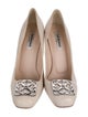 L.K. Bennett Embossed Leather Pumps