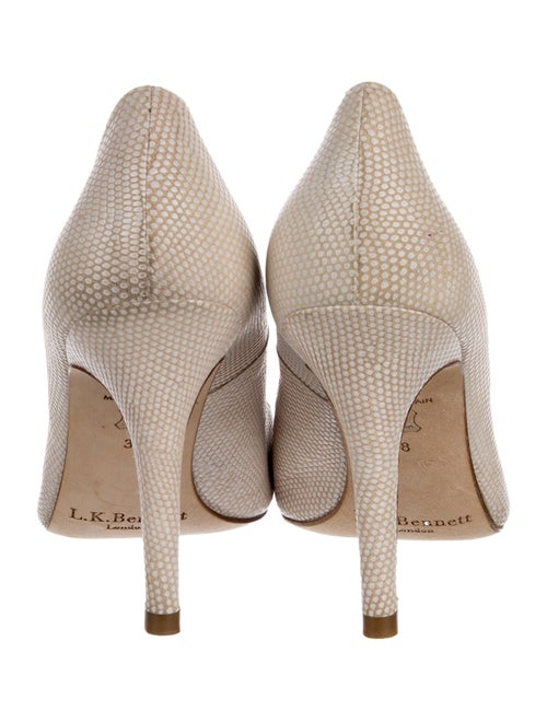 L.K. Bennett Embossed Leather Pumps